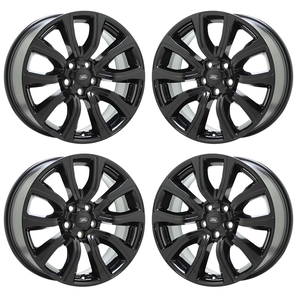 18" Land Range Rover Evoque Gloss Black wheels rim OEM set 72256 EXCHANGE